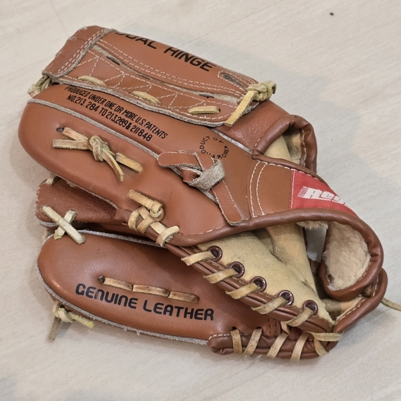 Regent All Star Youth Leather Cowhide Dual Hinge Baseball Glove Mitt No. 213.284 - Picture 7 of 13